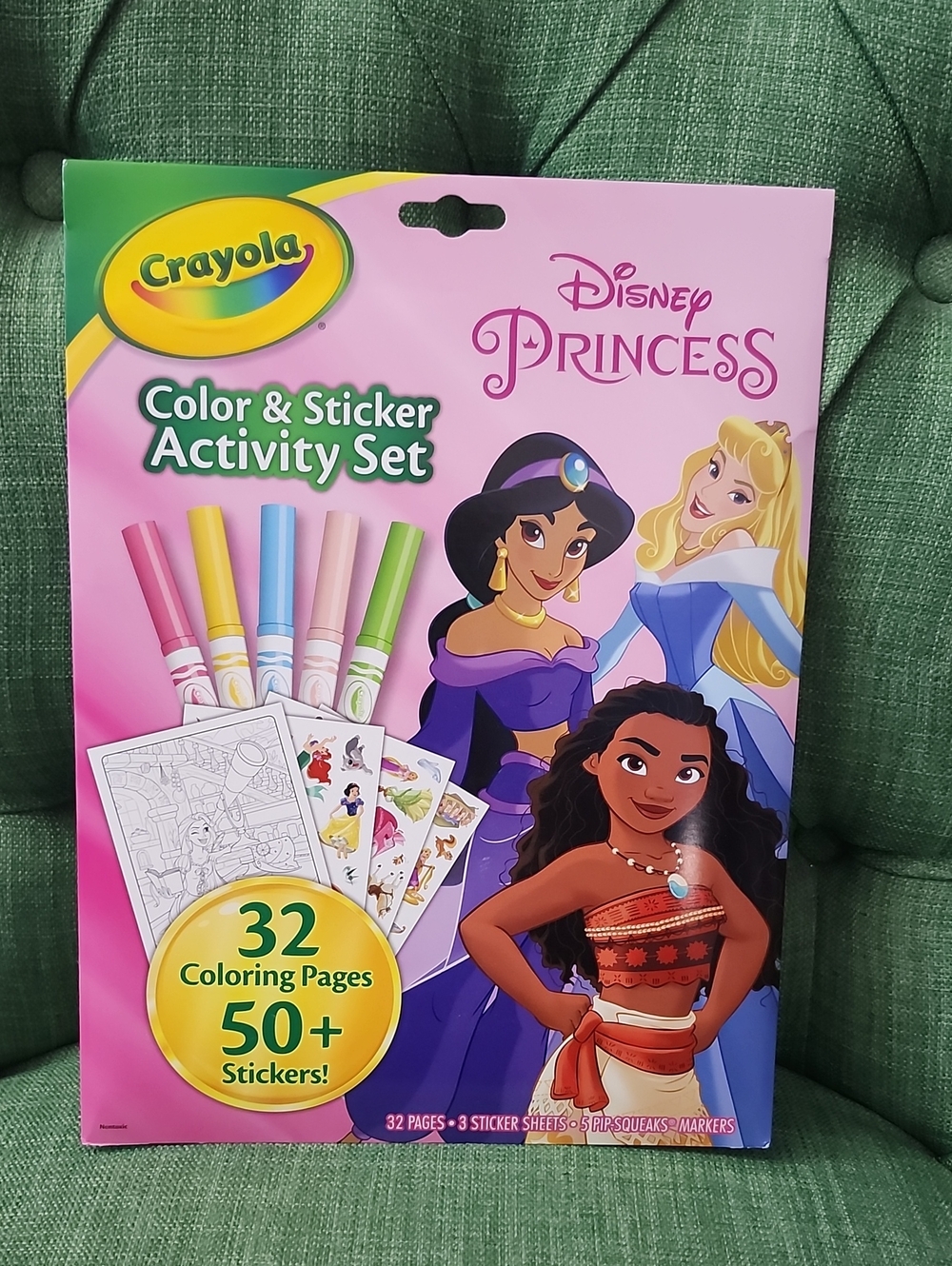 Crayola Disney Princess Color & Sticker Activity Set - Pink